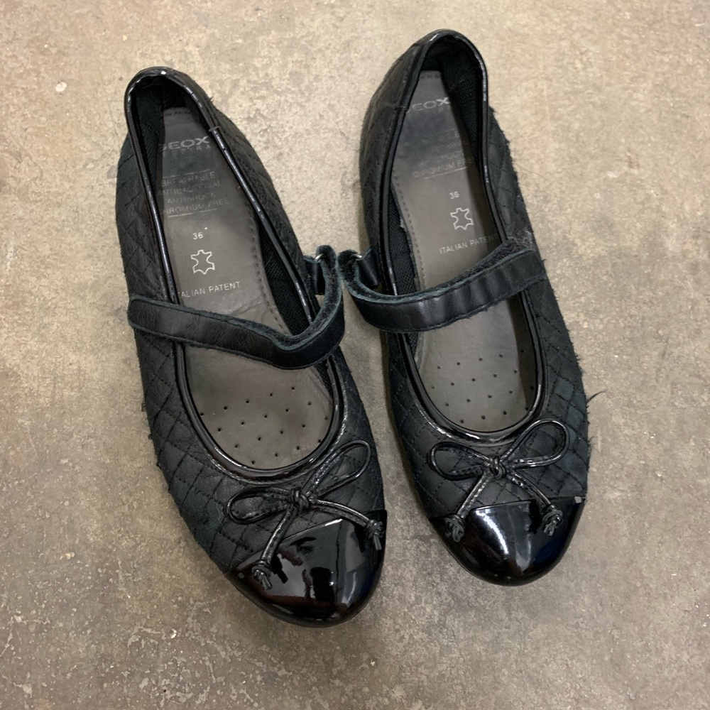 Geox Mary Jane quilted ballet flats